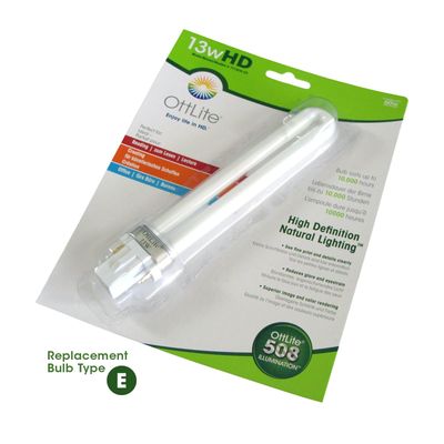 Ott-Lite Bulb 13W HD (Type E) - Replacement Tube for Folding Task Lamp After 2008
