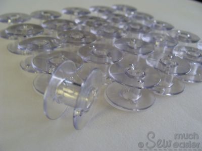 Pack of 25 Empty Plastic Bobbins