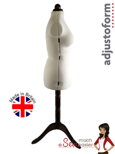 Adjustoform Lady Valet Mannequin Medium Size 14 - 20 in Natural