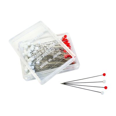 Glass Head Ball-Point Stretch Pins (also for Silk & Lace) 35mm x 20 boxes