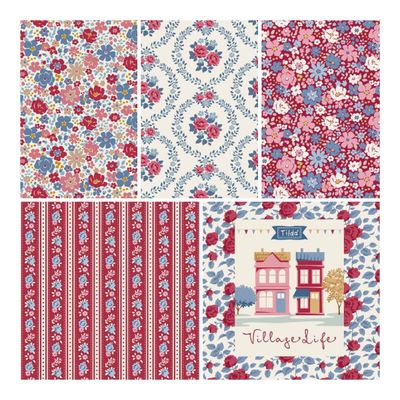 Tilda Fabric - Village Life 5 inch Charm Pack