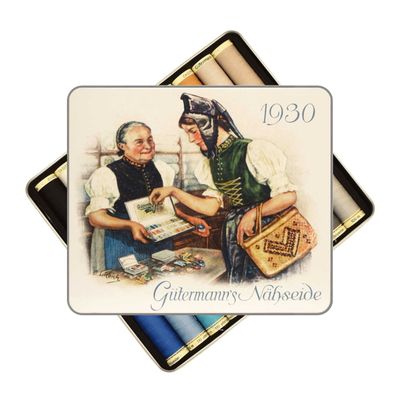 Gutermann Sew-All Polyester Sewing Thread in Nostalgic Box - 30 Reels