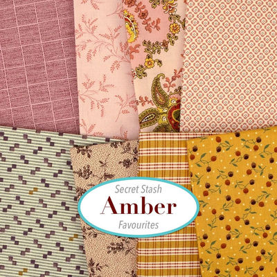 Amber Secret Stash Favourites Charm Pack - by Laundry Basket Quilts for Andover Fabrics