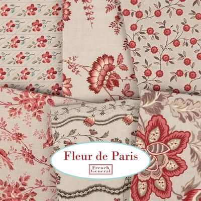 Moda Fabric Fleur de Paris by French General - Charm Pack