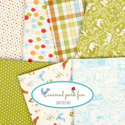 Moda Animal Park Fun by Stacy Iest Hsu - Charm Pack 