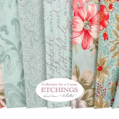 Moda Etchings by 3 Sisters - Jelly Roll (Collection for a Cause)