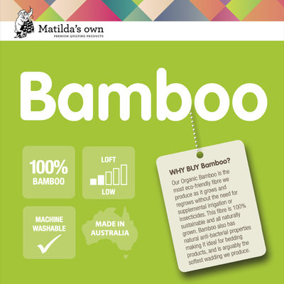 Matilda's Own 100% Bamboo Batting (240cm Width) - Whole Roll 30m