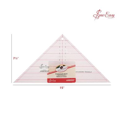 Sew Easy Patchwork Quilting Ruler Set - Triangles for Rotary Cutting