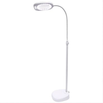 Triumph Arch LED Magnifier Lamp - 2-in-1 Floor & Desk Light with Tray