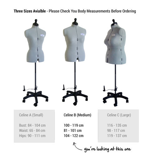 Adjustable Dressmaker's Mannequin - Medium Grey | Sew Much Easier