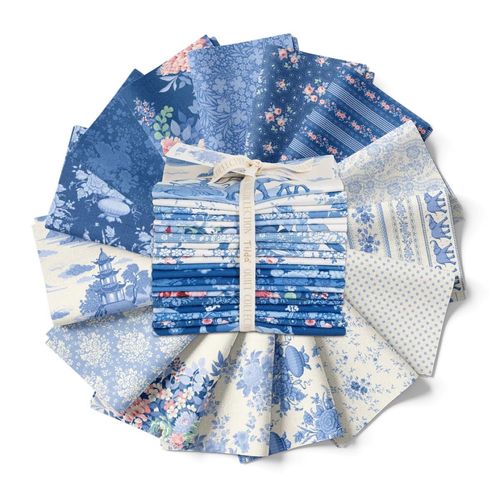 Tilda Fabric - Something Blue Fat Quarter 1/4 Bundle