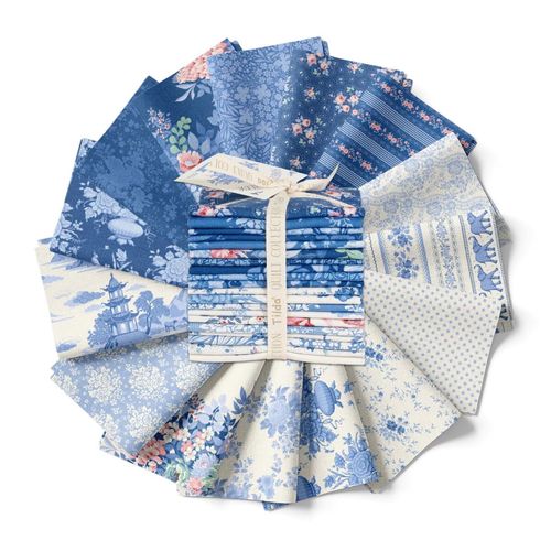 Tilda Fabric - Something Blue Fat Eighth 1/8 Bundle