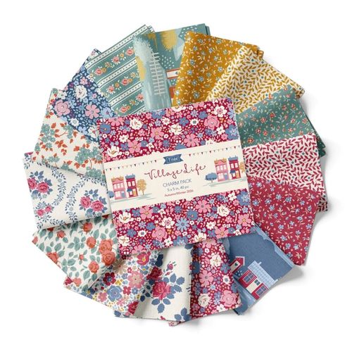 Tilda Fabric - Village Life 5 inch Charm Pack