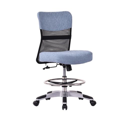 Horn Lux-i Sewing Chair - for Adjustable Height Sewing & Cutting - Sky Blue