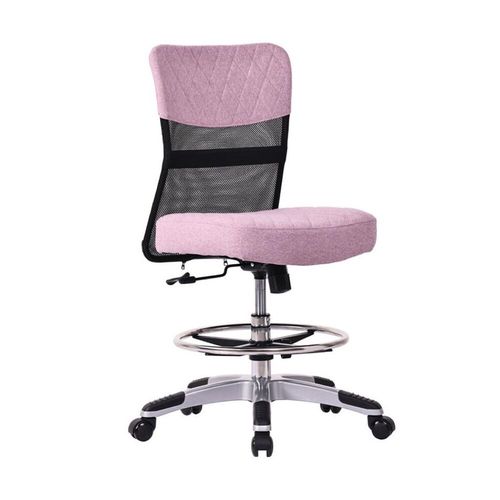 Horn Lux-i Sewing Chair - for Adjustable Height Sewing & Cutting - Pink