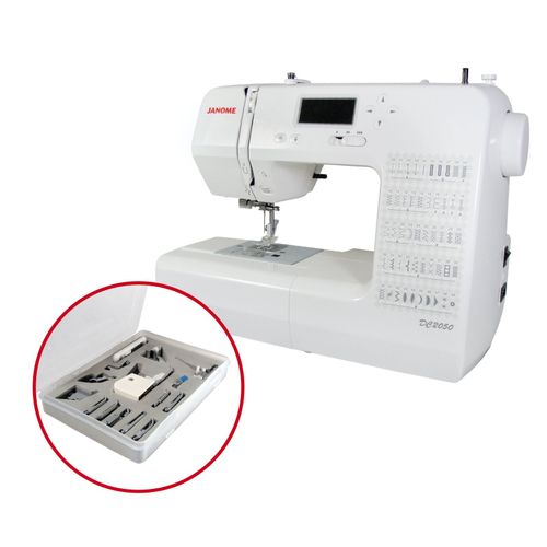 Janome DC2050 Budget Computerised Sewing Machine + 15-Piece Presser Feet Set