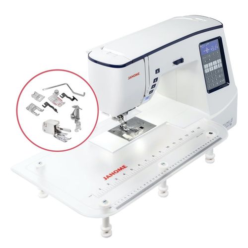 Janome Skyline S3 AE Sewing Machine + Extension Table + Quilting Kit