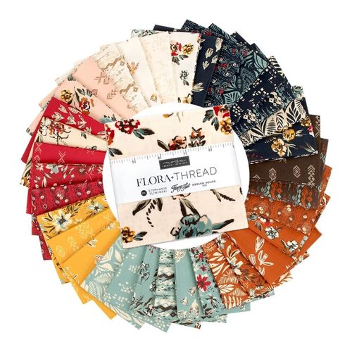 Moda Fabric Flora + Thread by Fancy That  - Charm Pack