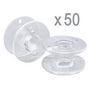 Pack of 50 Empty Plastic Bobbins