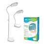 Triumph Arch LED Magnifier Lamp - 2-in-1 Floor & Desk Light with Tray