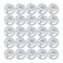 Pack of 25 Empty Plastic Bobbins
