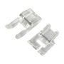 Applique Foot Set - Open & Close Toe (Universal for 7mm & 5mm machines) for Satin Stitch, Blanket Stitch & Zigzag